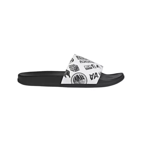 Men's Adidas Adilette Comfort Pattern Slide Sandals 3 Men's Adidas Adilette Comfort Pattern Slide Sandals