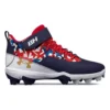 Boys' Under Armour Harper 7 Mid USA RM Jr. Molded Baseball Cleats -Sports Shoe Store 19525368373