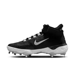 Men's Nike Alpha Huarache Elite 4 Mid Metal Baseball Cleats -Sports Shoe Store 19615185214 3